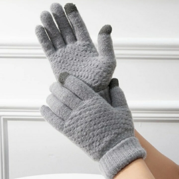 ● Touh Screen Winter Warm Knitted Full Finger Gloves. - Picture 2 of 9